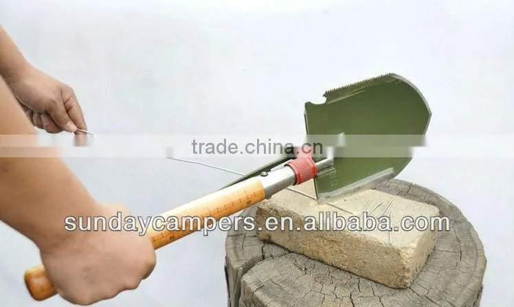 Digging tools Stainless steel shovel folding camping shovel
