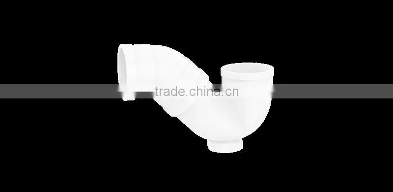 Factory price Manufacturer good quality PVC Fitting UPVC Rubber Joint plastic fitting for drainage GB elbow P-TRAP