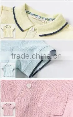 100% cotton custom design kids t-shirt wholesale baby polo t-shirt