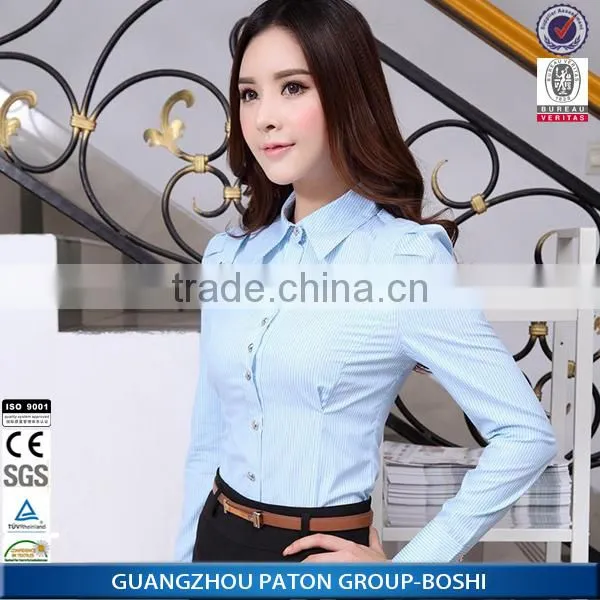 European style ladies blouse top 100 cotton blous from Guangzhou