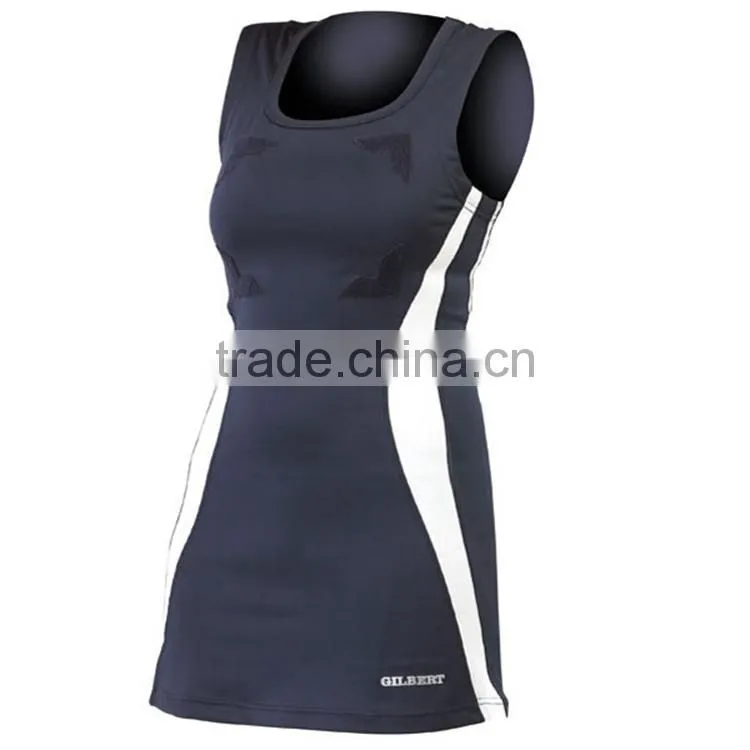 Plus size Sublimated custom girl sex netball jersey and netball dresses skirts with bibs
