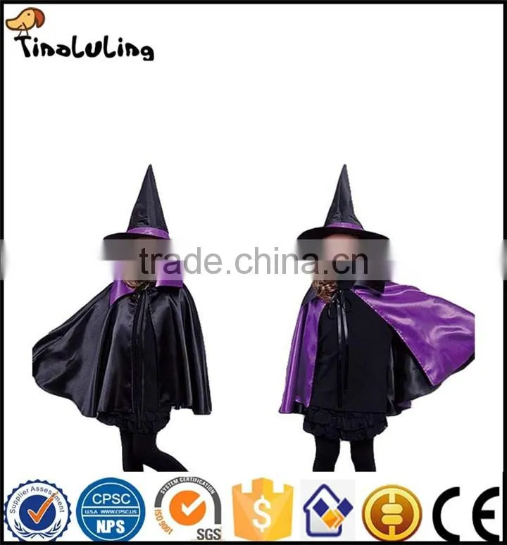 Children Witch Cloak Cosplay Halloween Cloak Children's Day Halloween Performance Cloak