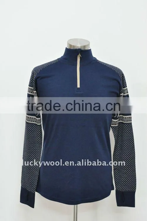 1/2 zip men merino underwear
