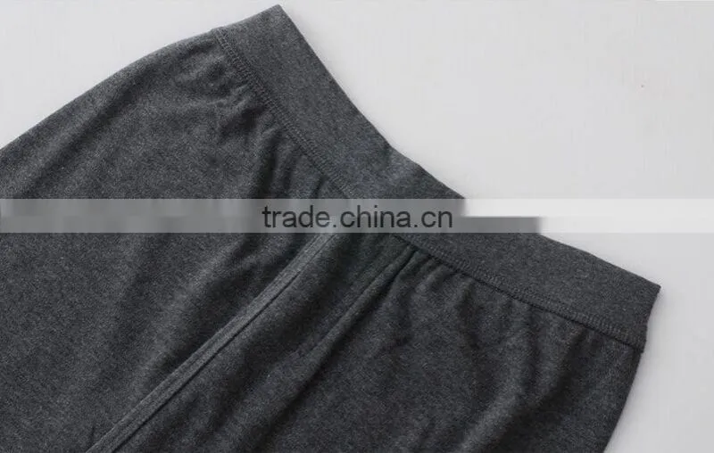 customize middle collar 100%cotton mens ladies thermal underwear clothes set
