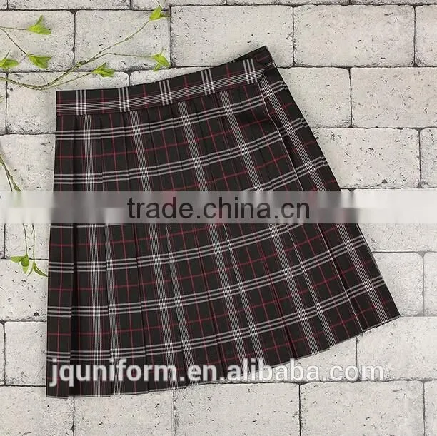 China Supplier kids school uniforms nice school uniform patterns pleated school skirts