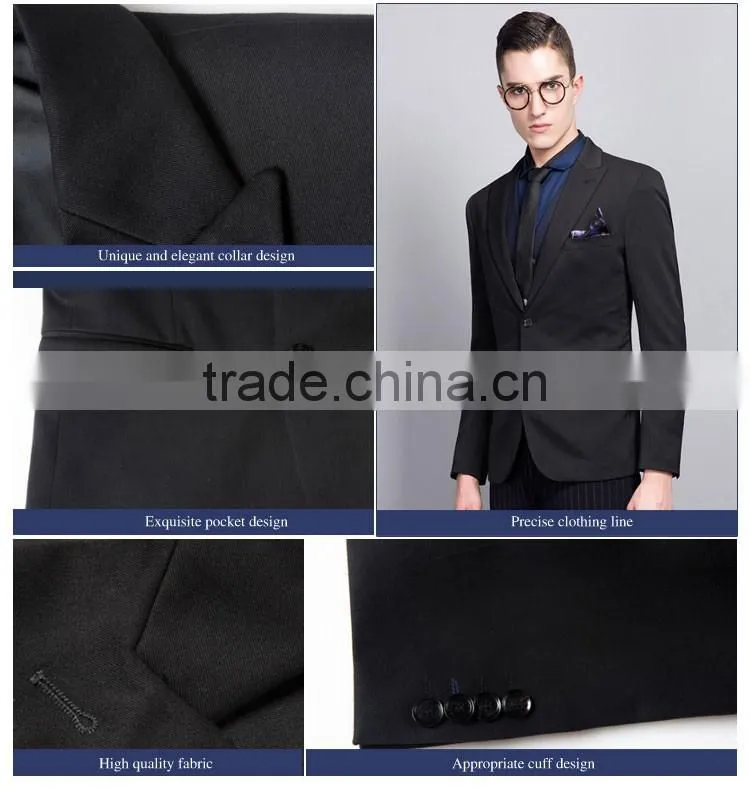 Formal Business Mens Slim Fits Blazer Business Black