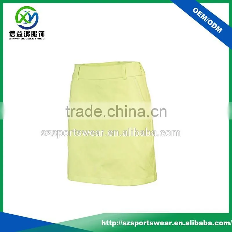 Best Quality Blank A-Line Poly Spandex Blend Golf Skirt