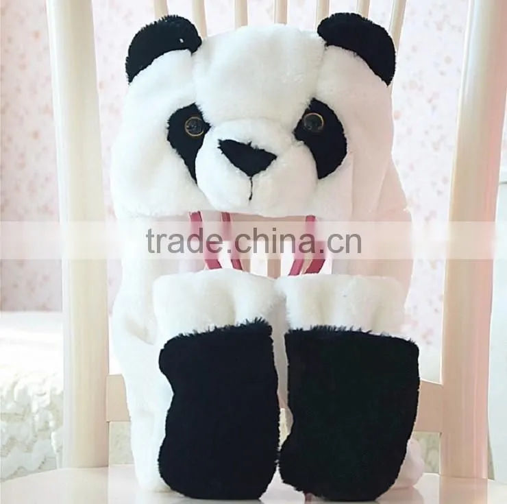 newest style customized soft plush animal hat for winter