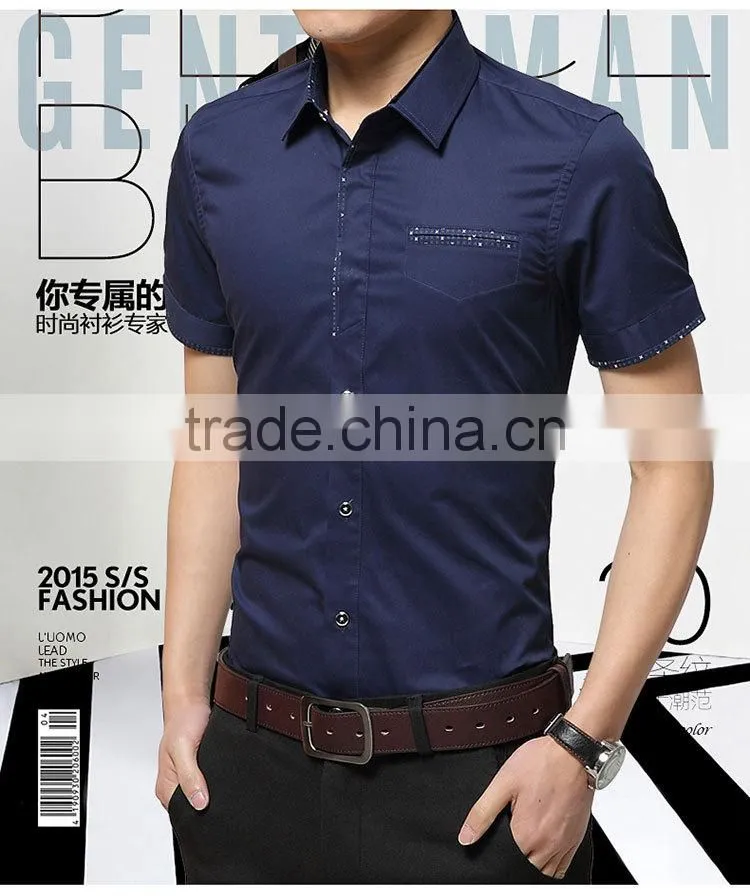 latest shirt designs for men 2015 hot sale high quality