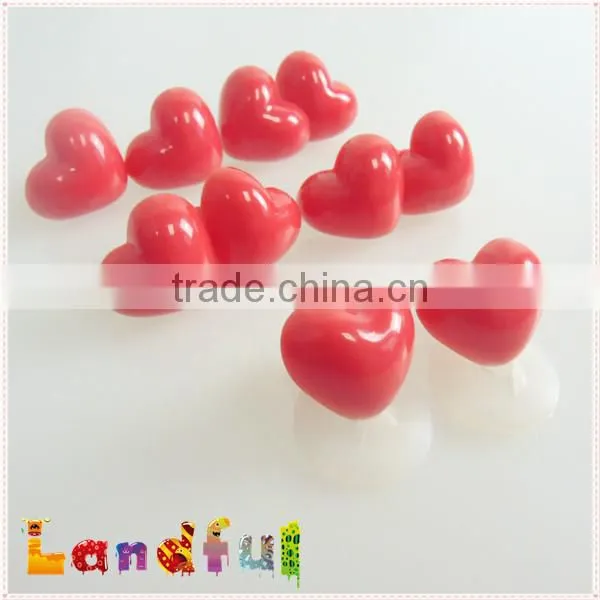 Plastic Heart Safety Nose Red for Craft Crochet Dolls