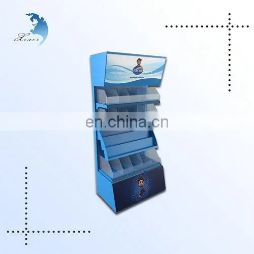 3 Tier Supermarket Floor Spray Paint Metal Display Rack