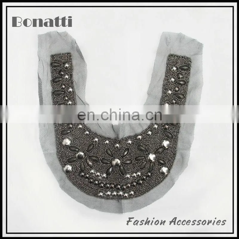 Retro collar trim neckline trim,neck designs for ladies suit,