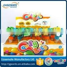 Mini promotional toys plastic bottle toys flashlight candy