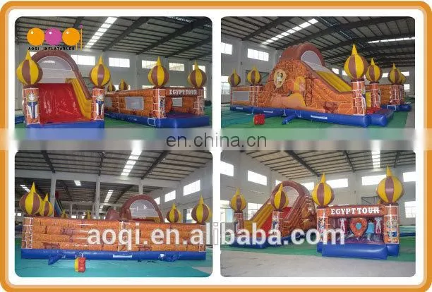 AOQI interesting China products outdoor and indoor Egypt tour fun city commercial use inflatable fun city with free EN 14960
