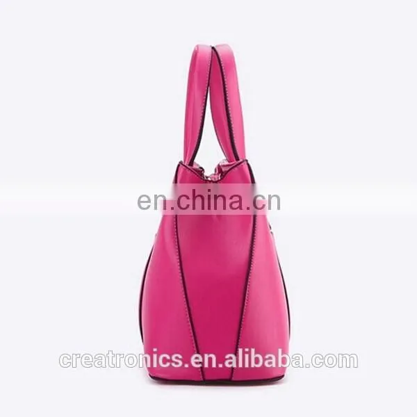CR Over 11 years experience pu leather material large-capacity portable long handle dark-blue colors new stylish bags cosmetic