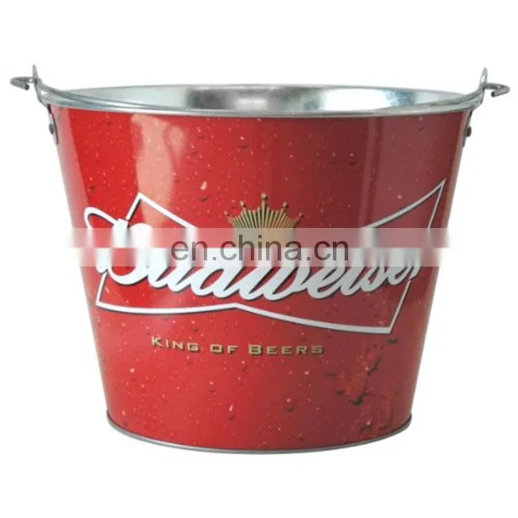 Custom aluminium metal chmpagne ice bucket with stand for parties
