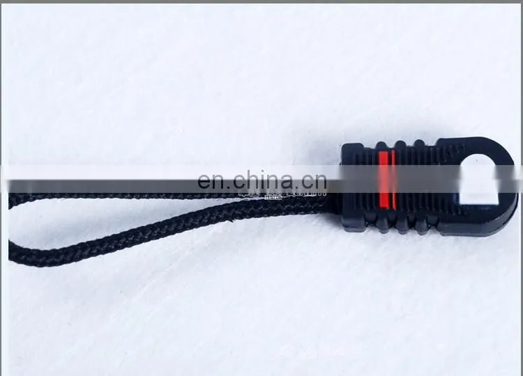 Customized Rubber Zipper Puller Slider with Rope LR10002