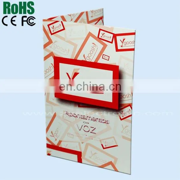 LCD video module for greeting cards with screen in hot sale