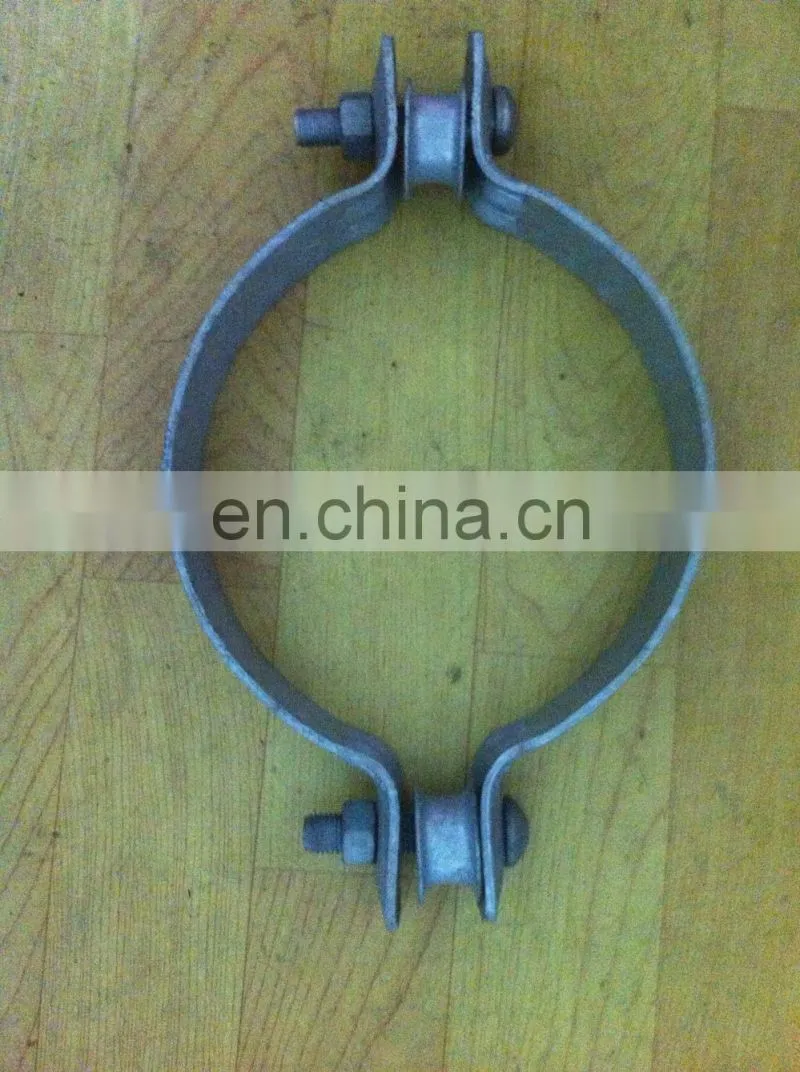 galvanized brace bands square pipe clamps,high strength pipe clamp