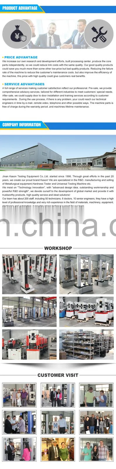 WE-600D 600KN 60 Ton Digital Display Hydraulic Universal Testing Machine