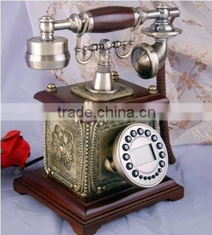 corded single line phone vintage design