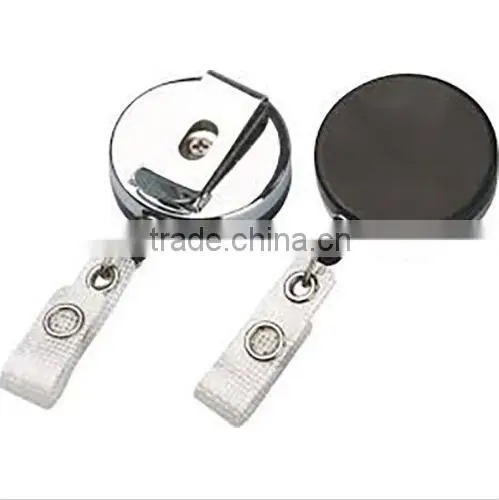 Heavy Duty ID Badge Reel with Metal Wire and Clip