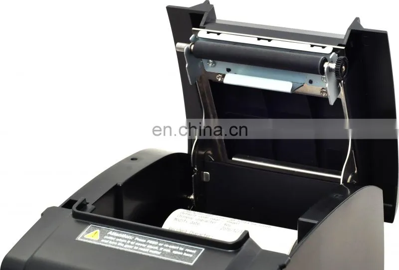 80mm Thermal Receipt POS Printer Kitchen Supermarket Sticker Machine High speed