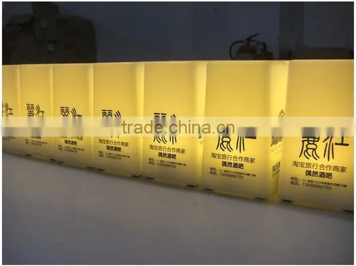 Plastic bar desk light for game