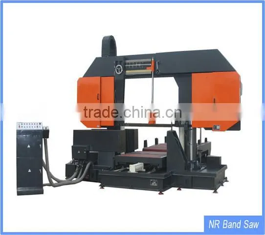 GZ42100 China Double Column Hydraulic Horizontal Band saw machine wood splitter