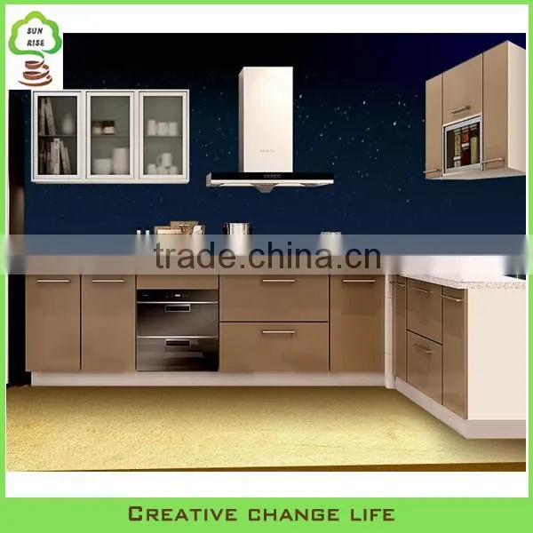High glossy acrylic MDF kitchen cabinet made in china