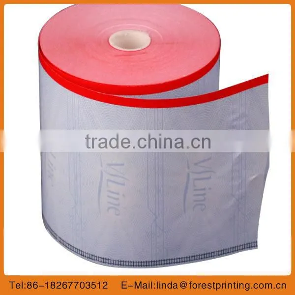 security thermal rolled tickets for supermarket