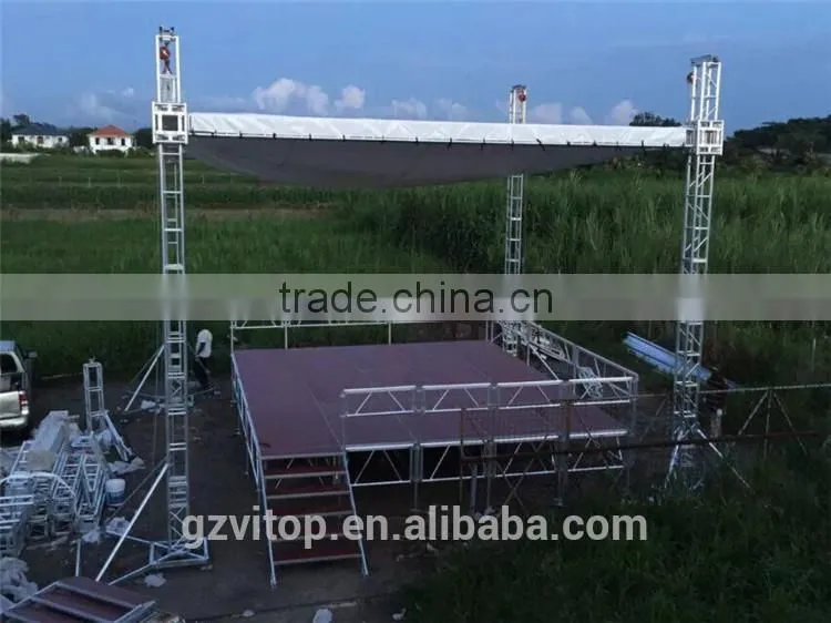 Roof lighting aluminum truss system