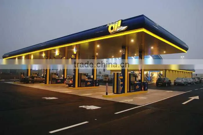 Low cost prefab gas station