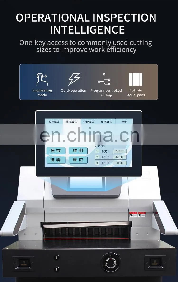 CM460X China Manufacturer 460Mm A3 A4 Electric Control Paper Cutter Guillotine Machine