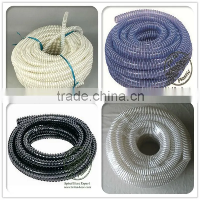 pvc reinforced hose spiral flexible plastic hose