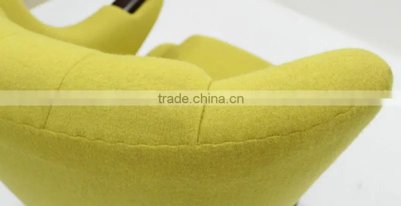 replica classic fiberglass material cashmere Hans J. Wegner PP19 The Teddy Bear Chair with ottoman