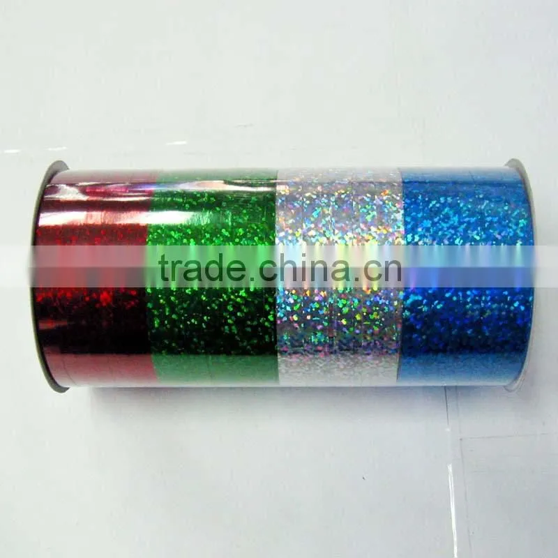 5mm wide ribbon with 4m long and 4 rolls Christmas Packing Ribbon Spool/ giftwrap ribbon