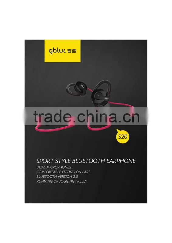 Newest Sports Wireless Bluetooth Stereo Headsets With Microphone 4.1V, portable sport bluetooth headset