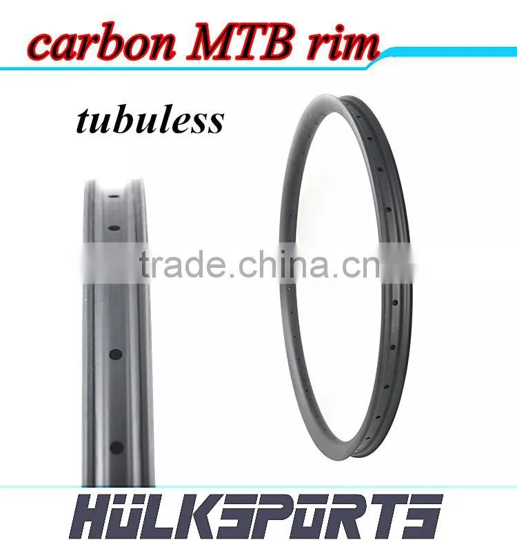 29er 42mm Width Carbon rims MTB rims Tubuless carbon periphery Hookless carbon mtb rim used for mountain bike