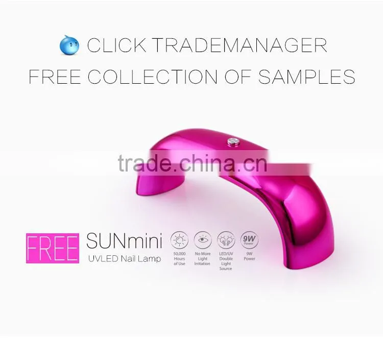 Customized as gift!super design art kit tool 9w uv led lamp nail dryer