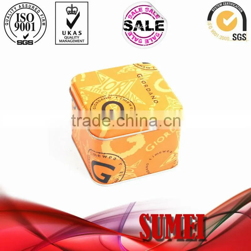 round watch tin box