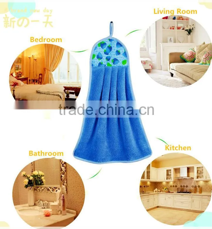2014 China supply new design knitted customized microfiber hand towel