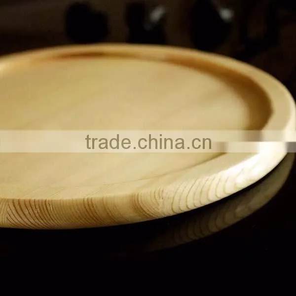 Bamboo cutting board Wood Pizza Peel / Cutting Board / Serving Tray round pizza cutting board