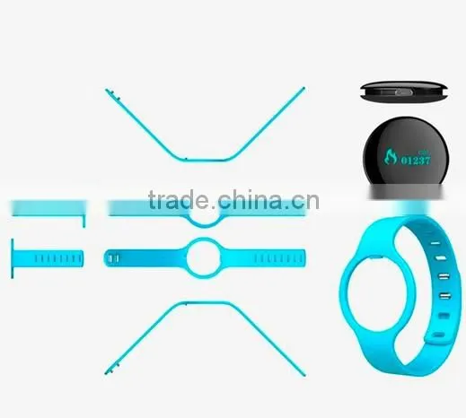 QT-ZH06 synchronous data ,message/call reminder anti-lost bracelet with heart rate