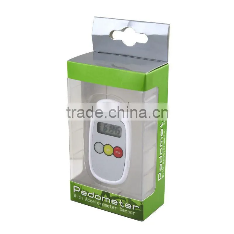 DP071 ABS Plastic Case Ultra Thin Design with package box Promotional Gift Pedometer