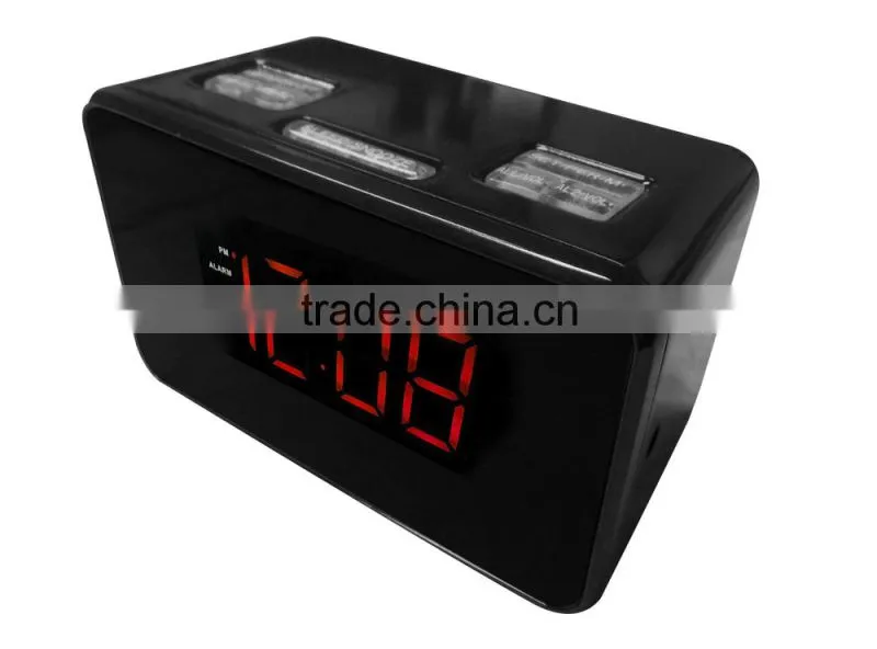 Red LED Backlight PLL Dual Alarm Projector Clock Radio