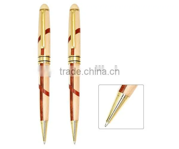 industrial price promotional wooden ball pen for office writing