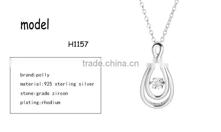 925 silver smooth Drops pendant for tibetan ghau pendant