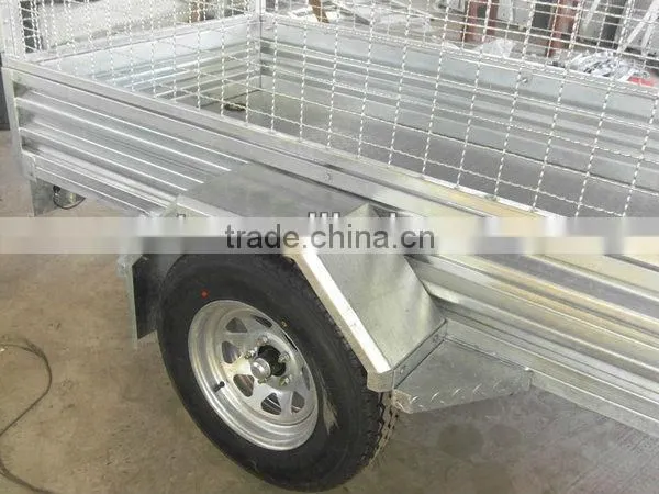 8x5FT Heavy duty hot dipped galvanized tandem box trailer, utility trailer