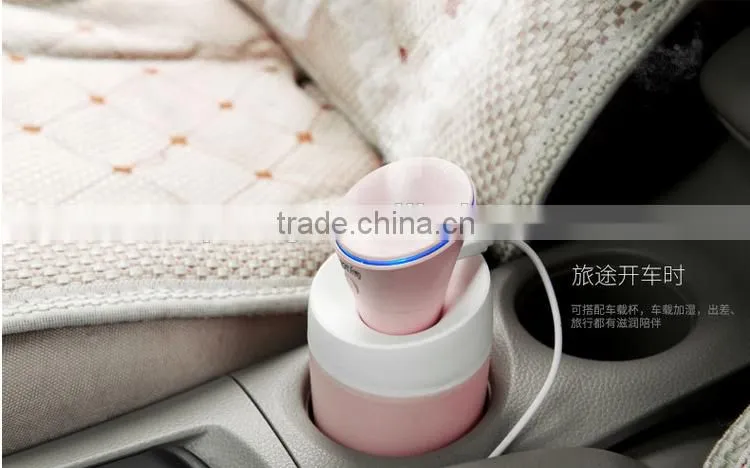 Small Cool Bottle Humidifier Silence Aroma Diffuser Tabletop Air Refresher Aromatherapy Essential Oil Humidifier Air Purifier